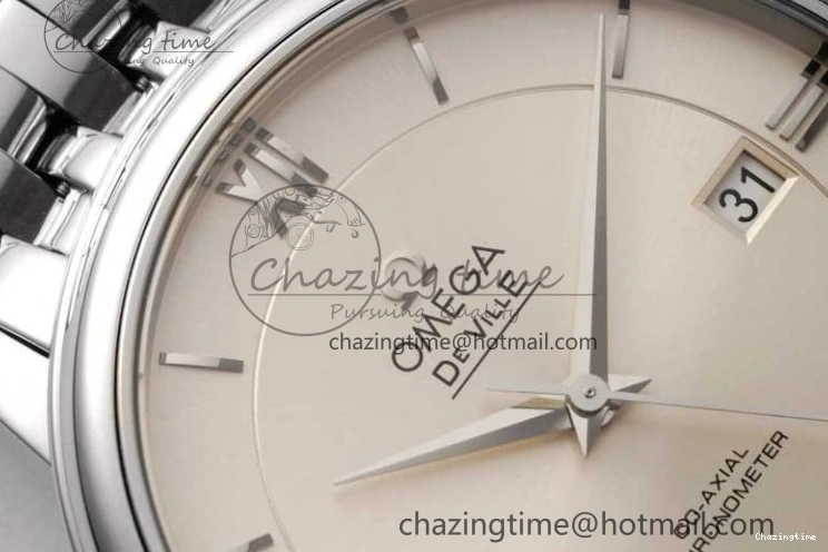 0313 Bright De Ville SS DIWF 1:1 Best Edition Silver Dial SS Markers on SS Bracelet MIYOTA 7848